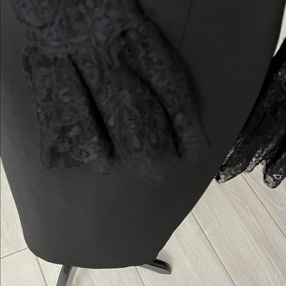 David Meister Elegant Black Long Sleeve Dress - Picture 3 of 7